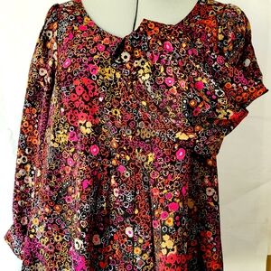 Floral Multicolor Women's Top
